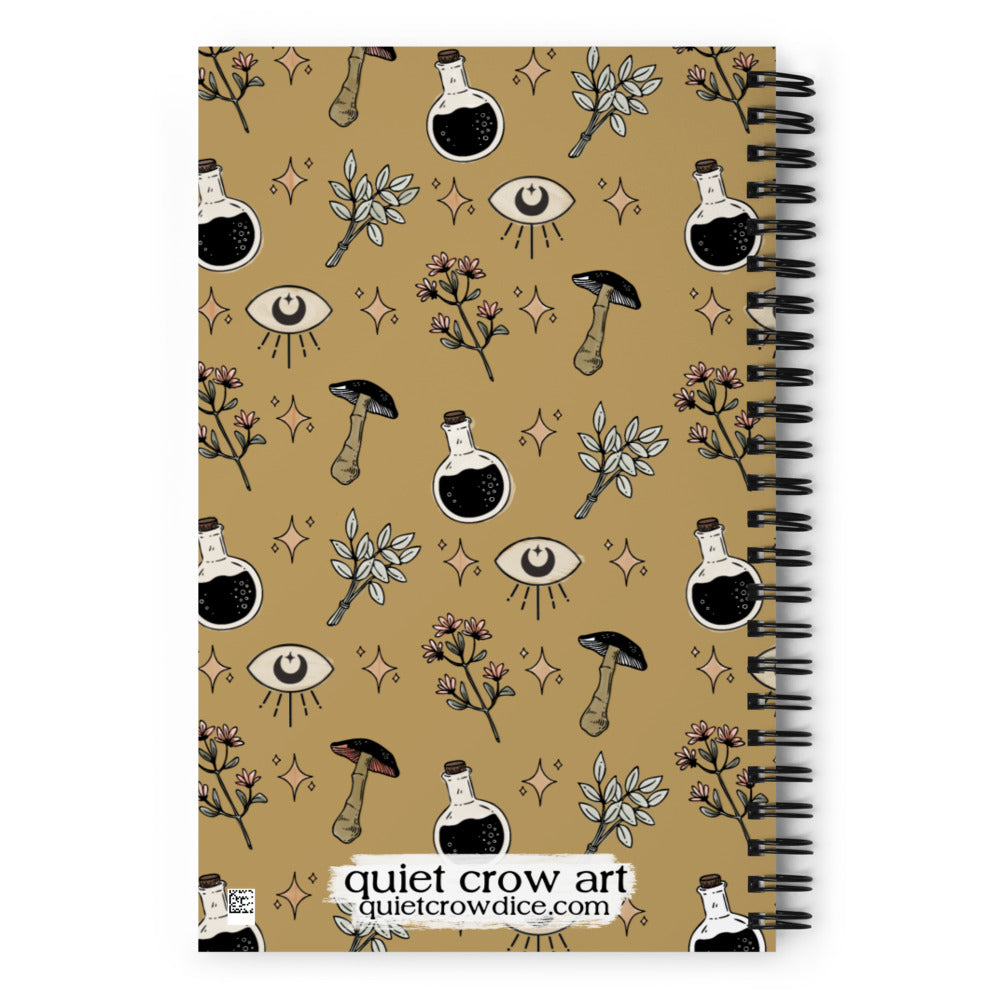 alchemist oracle eye spiral notebook // mustard