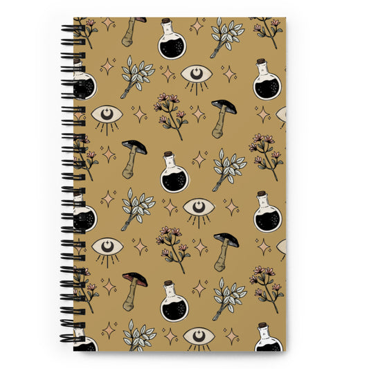 alchemist oracle eye spiral notebook // mustard